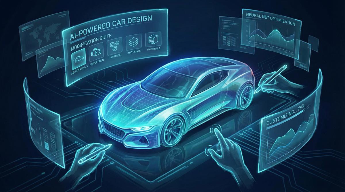 黑料AI汽车改装视频设计